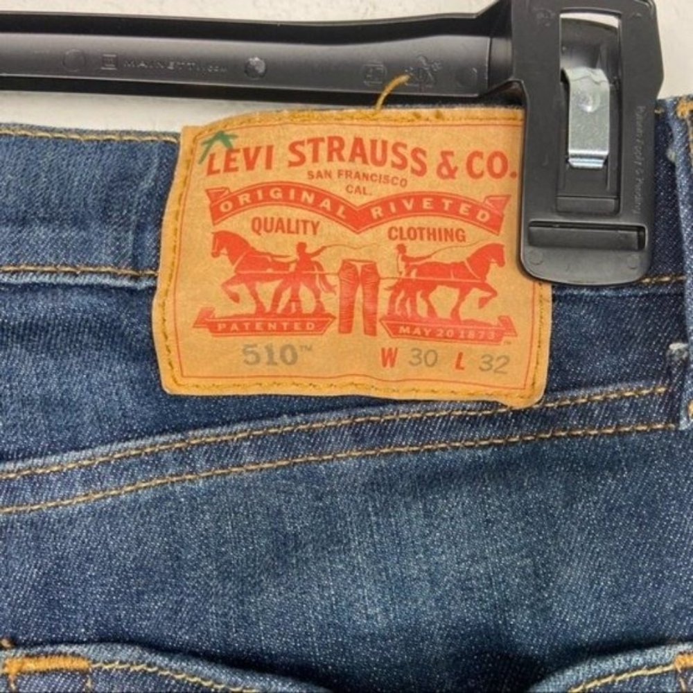 Levi’s Men’s Blue 510 Straight Jeans Size W30 L32 - Picture 3 of 5